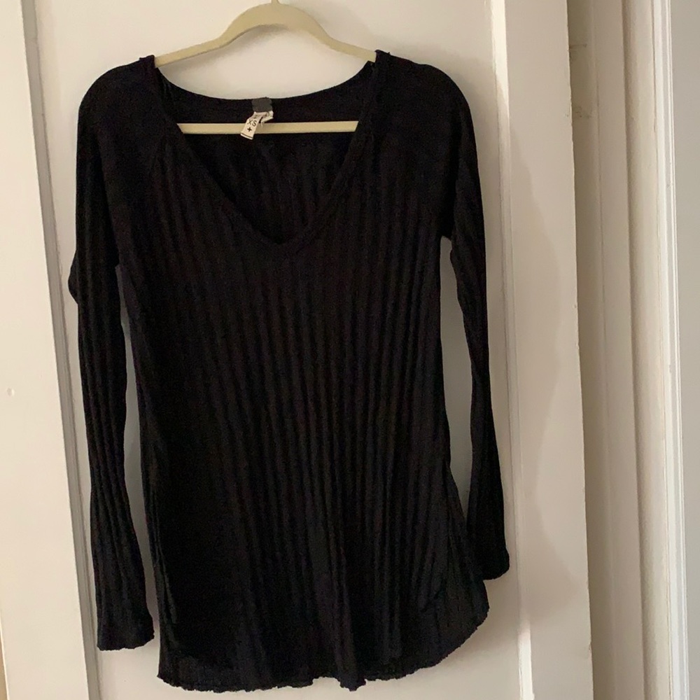 Free People light v-neck sweater